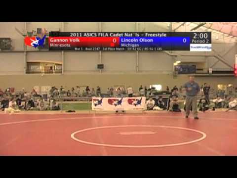 FILA Cadet Freestyle Final 42kg - Gannon Volk vs. Lincoln Olson