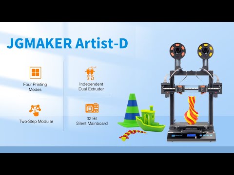 JGMaker Artist D IDEX 3D Printer Demo