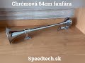 Klakson 12V / 24V - chromová fanfára TRUCK (64cm) bez kompresoru - Video Youtube