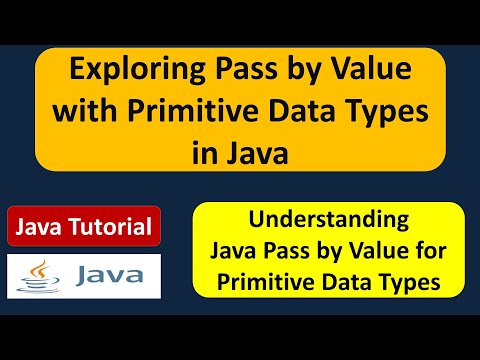 Exploring Pass By Value With Primitive Data Types In Java Java Tutorial