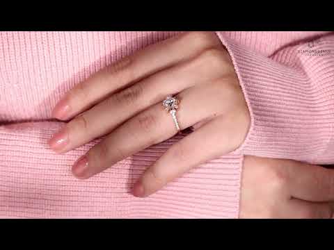 1.01 CT Princess Cut Lab Grown Diamond Engagement Ring, D/VVS2 Lab Diamond Wedding Ring