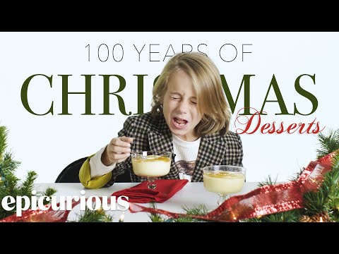 子供たちが100年分の伝統的なクリスマスデザートを試食 | Epicurious (Kids Try 100 Years of Traditional Christmas Desserts | Epicurious)