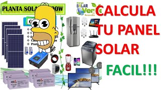 How many solar panels do I need for my house? Calculation of an isolated off grid system (Batteries)