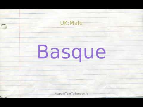 How to pronounce basque