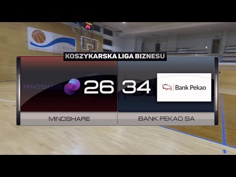 Mindshare vs Pekao SA - XI kolejka - III Liga Warszawa - Koszykarska Liga Biznesu