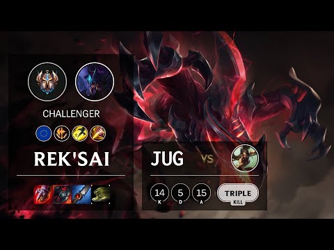 Rek'Sai Jungle vs Nidalee - EUW Challenger Patch 10.14