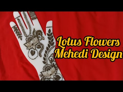 Lotus Flowers Mehedi Design|| String Mehedi Design|| Henna Craft by Bristy
