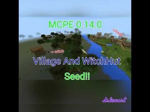Davin Stewart - Minecraft Pocket Edition 0.14.0 Village  and Witch Hut Seed