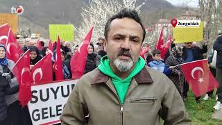 Zonguldakta Köylüler Beton Santrali Yapımına Tepki Gösterdi