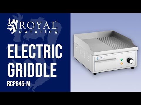 video - Electric Griddle - 360 x 380 mm - Ribber + Flat - 2,000 W