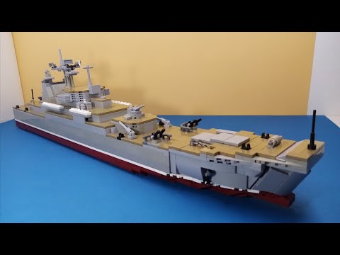 Лего корабль. БДК проекта 775 из конструктора лего. Инструкция. Lego ship.
