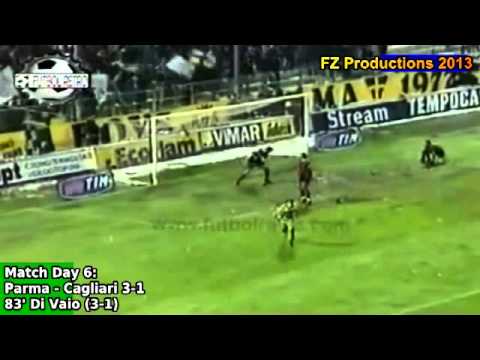 Serie A 1999-2000, day 10 Parma - Cagliari 3-1 (Di Vaio 2nd goal)