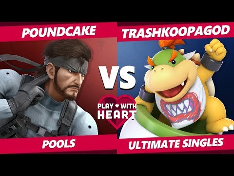Play With Heart SSBU - PoundCake (Snake, Ken) Vs. Tra$hKoopaGod (Bowser Jr.) Smash Ultimate Pools