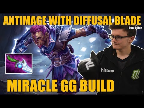 GG MIRACLE New META ANTI MAGE WITH Diffusal Blade 7.06 - Dota 2