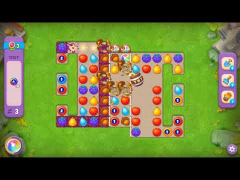 Gardenscapes level 11157 No Boosters Gameplay