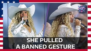 Fans shocked after Beyoncé pulled banned gesture during NFL halftime show that gets players fined
