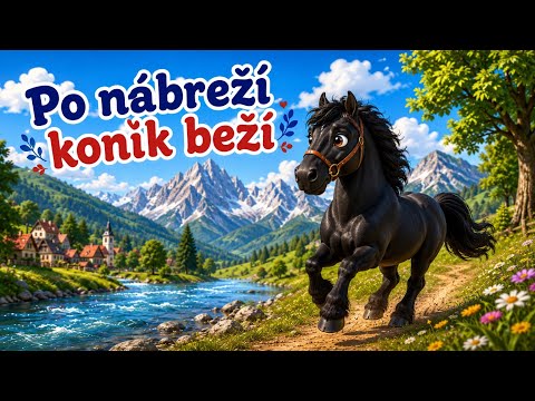 Po nábreží koník beží 🐴 | Slovenská detská pesnička | Slovak Folk Song | Pre deti