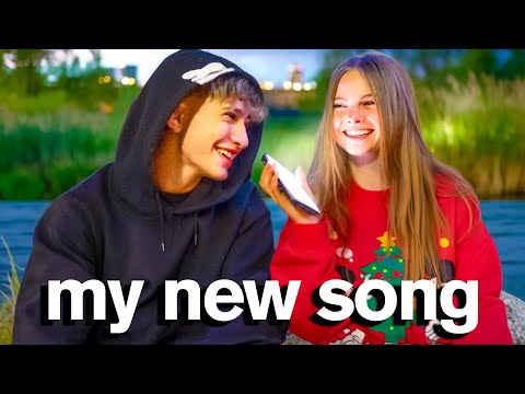 REAKTION DER BESTEN FREUNDE AUF MEIN LIED 🎵 😱