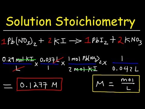 Solution Stoichiometry  - Finding Molarity, Mass & Volume Video