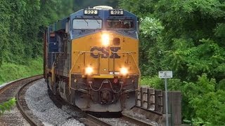 preview picture of video 'CSX Mixed Freight Train In Elkridge'