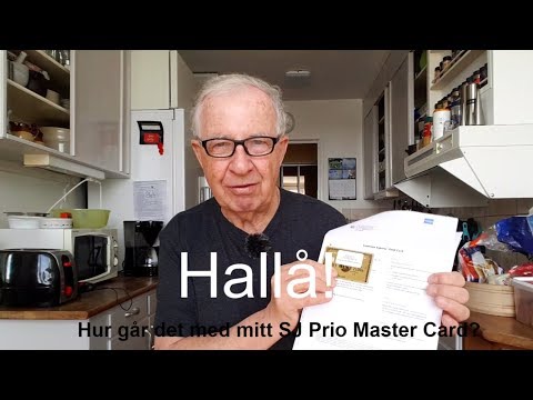 2018-04-17 SJ PRIO MASTER CARD HALLÅ! - Utmaningar att få ut ett SJ Prio Master Card