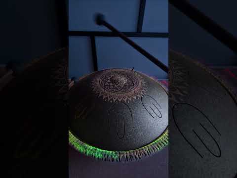Octave Steel Tongue Drum Black D Kurd, Meinl Meditate relax/ Relax and meditate/  Meditieren Sie