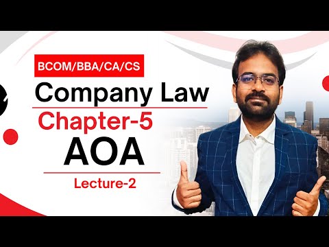 Company Law Lecture 1 CA CS BCOM BBA Chapter 1 CWG for BCOM