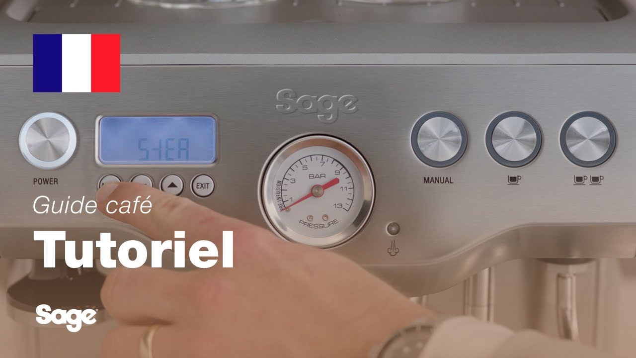 Guide didactique du café Breville - Comment régler la température de la vapeur