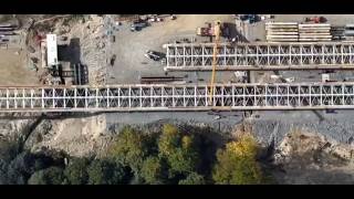 A1 Sibiu–Pitești: începe lansarea tablierului metalic la Viaductul 23