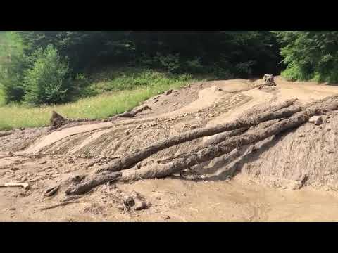 DN73 A- lupta pentru îndepărtarea aluviunilor