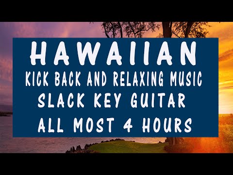 HAWAIIAN CAFE ALOHA SLACK KEY GUITAR MUSIC KICK BACK CHILL RELAXING MUSIC