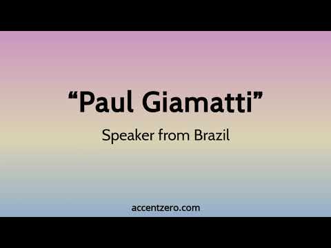 Pronounce "Paul Giamatti" - Brazilian accent vs. native U.S.