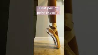 First pair of pointe shoes! 🩰