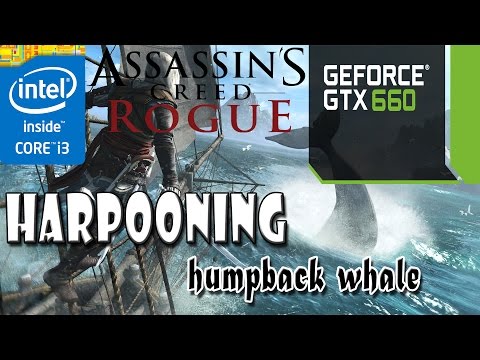 Assassin's creed Rogue Harpooning(humpback whale) GTX660(60FPS)