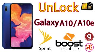 UnLock SIM | SAMSUNG Galaxy A10 | SPRINT | BoosT Mobile | Global Unlocker Pro