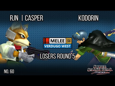 Melee @ Verdugo #60 - RJN | Casper (Fox) VS KoDoRiN (Marth) - SSBM - Losers Round 5