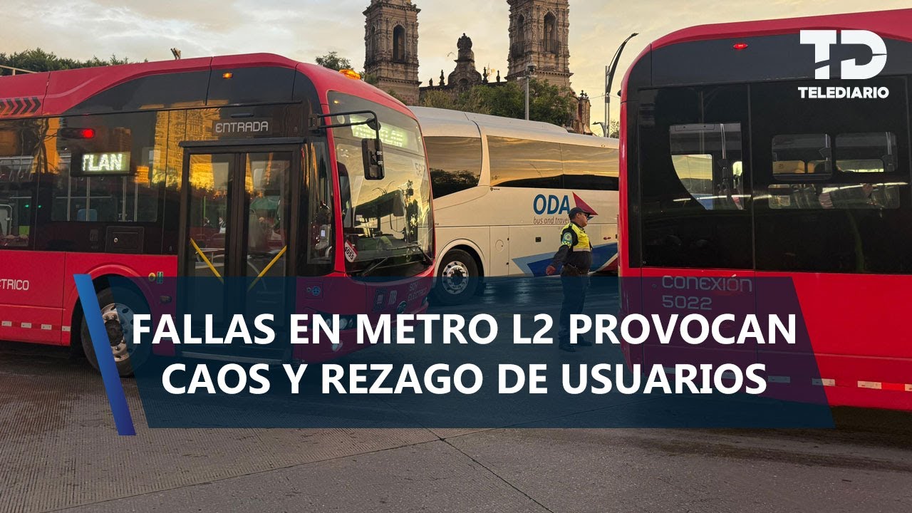 Fallas en Línea 2 del Metro generan caos y retrasos; activan operativo emergente con RTP y patrullas