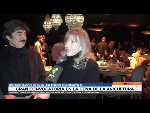 Crespo   Anunciaron la realización de la FNA en la cena de la avicultura