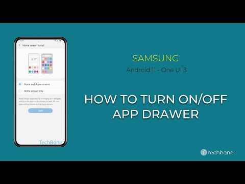 How to Turn On/Off App Drawer - Samsung [Android 11 - One UI 3]