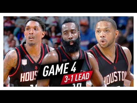 James Harden, Lou Williams & Eric Gordon Game 4 Highlights vs Thunder 2017 Playoffs - SICK!
