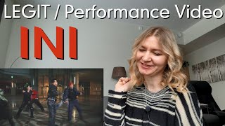 INI - LEGIT / Performance Video |Reaction/リアクション/海外の反応|