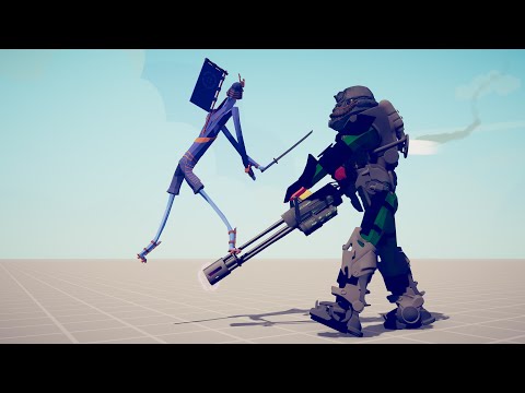 LASER MINIGUN vs EVERY UNIT - Totally Accurate Battle Simulator TABS