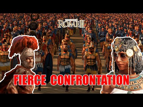 Rome 2 Total War Cinematic Battle || Roman Army VS Egypt Army || 20000 Unit Battle