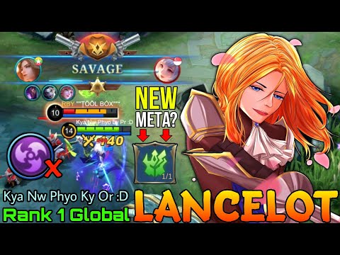 SAVAGE! Jungler Lancelot Wipeout All - Top 1 Global Lancelot by Kya Nw Phyo Ky Or :D - Mobile Legend