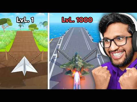 UPGRADING PAPER PLANE TO BIG MILITARY JET PLANE 100000 TIMES !