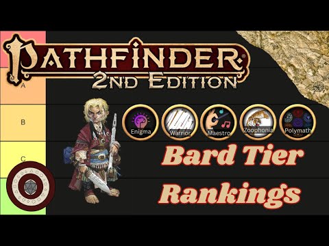 Pathfinder2e - Tier Ranking Bard Subclasses