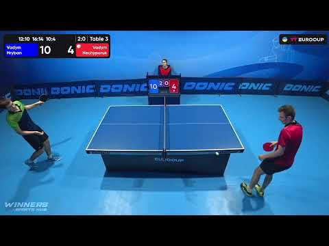09:55 Vadym Hryban  - Vadym Nechyporuk 30.09.2023 TT Euro.Cup Ukraine Star . TABLE 3