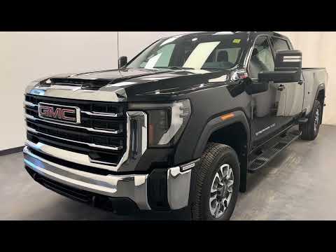 2024 GMC Sierra 3500HD 4WD Crew Cab Long Box SLE in Black for sale at Davis GMC Buick Lethbridge in Lethbridge, AB