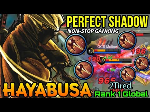 Perfect Shadow Ninja Hayabusa NonStop Ganking! - Top 1 Global Hayabusa by 2Tired. - MLBB
