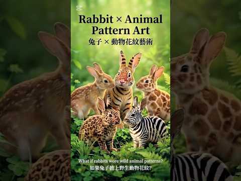 兔子X動物花紋藝術